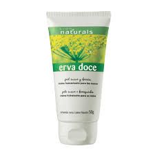Hidratante para as mãos erva doce.
